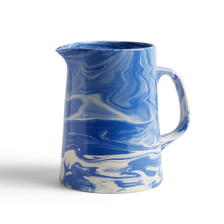 hay marbled jug blue